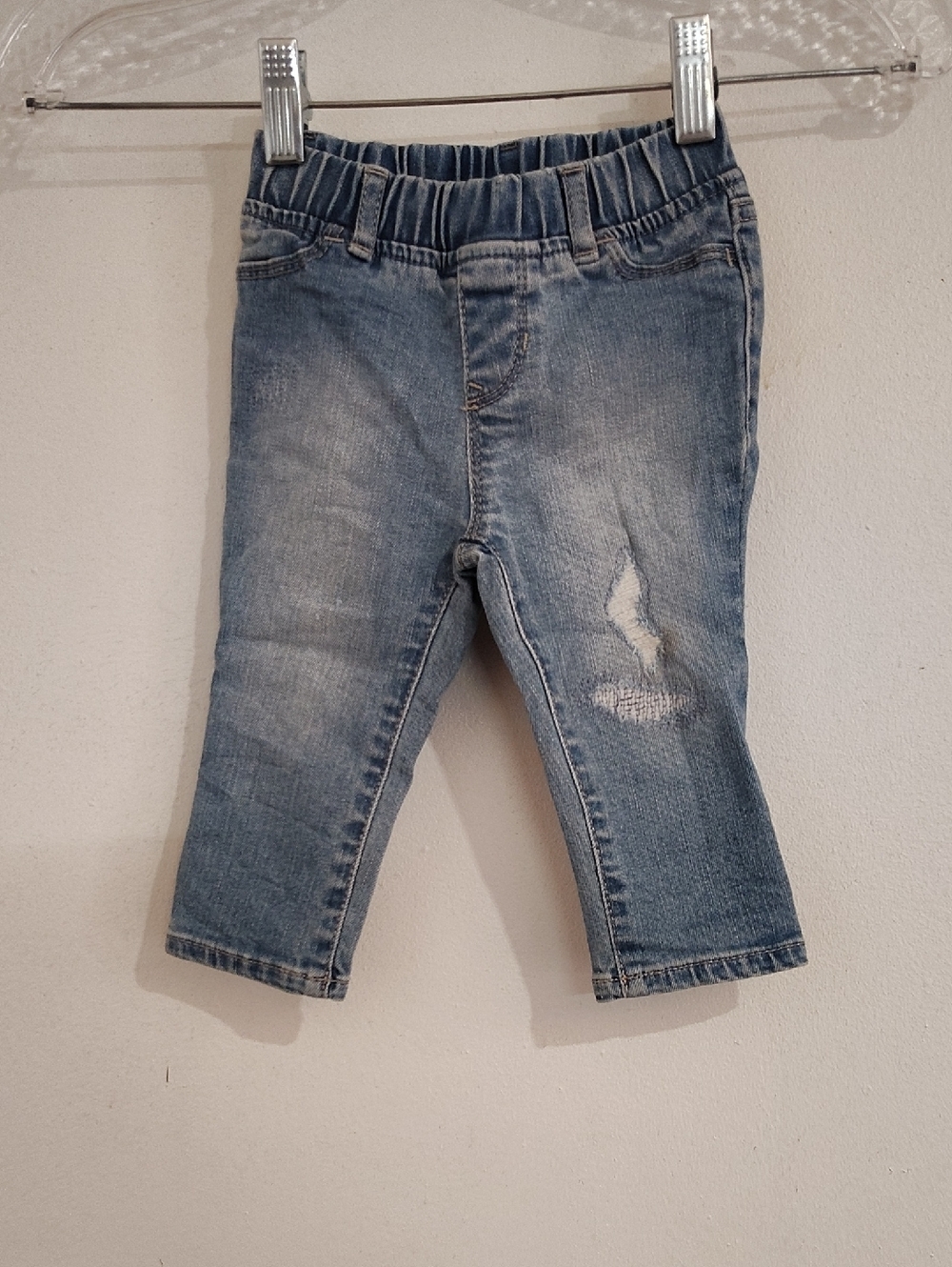 GAP Light Blue Kids Denim Jeggings with Elastic Waistband